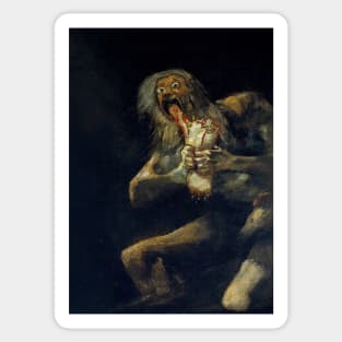 Fransico Goya's Saturn Devoruing his Boruito Sticker